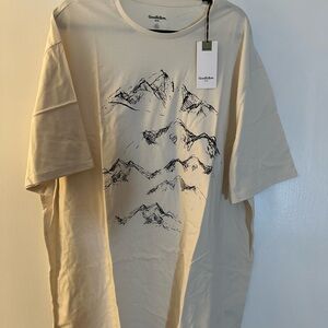 Goodfellow & Co Cream Graphic T-Shirt 3xlt NWT new